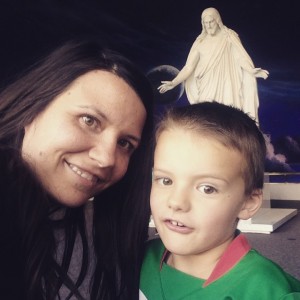 Lincoln and I at Temple Square